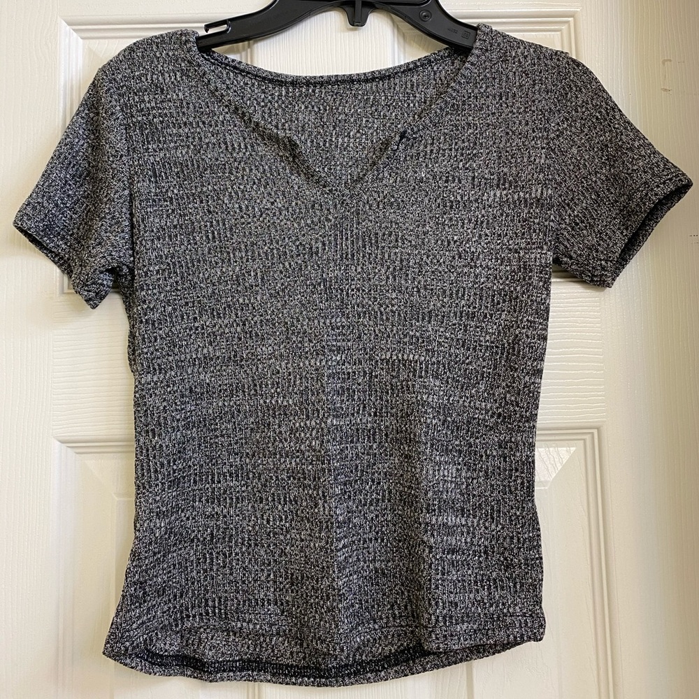 Gray crop top